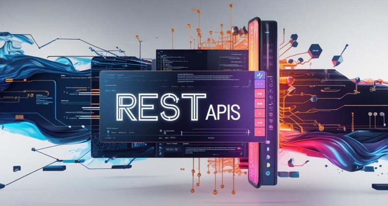 Feature banner showing REST API concept as the backbone of modern web applications