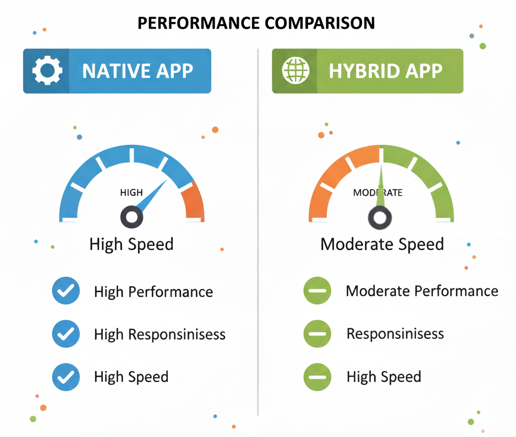 Native vs hybrid app performance comparison