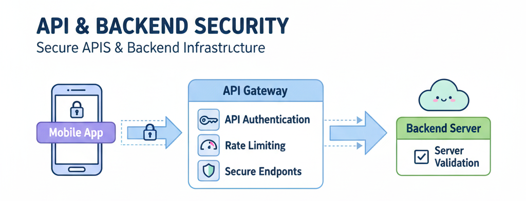 API and backend security architecture for mobile applications