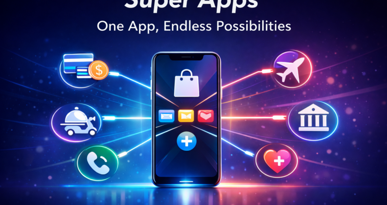 Super apps connecting multiple digital services in one mobile platform