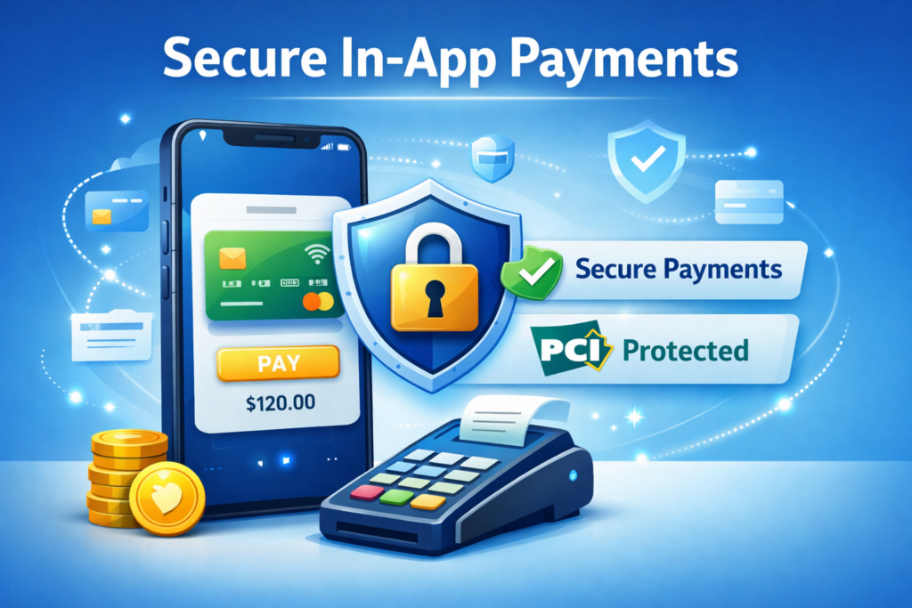 Secure in-app payments protected by encryption
