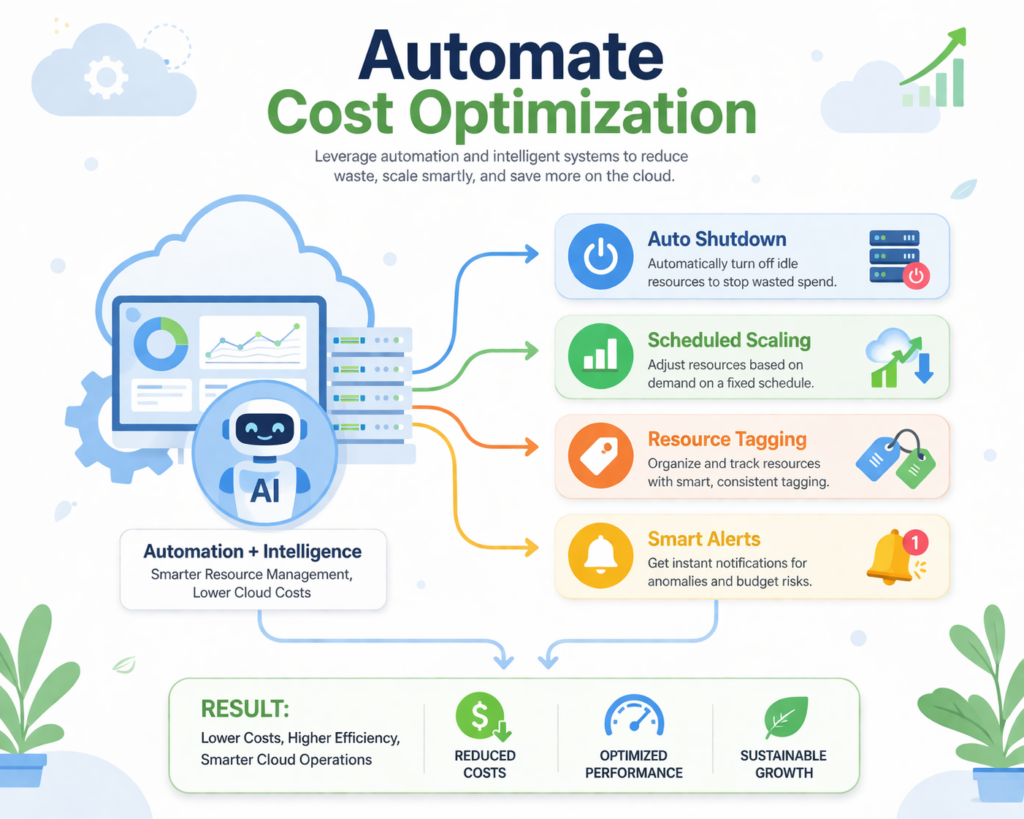Automation techniques for cloud cost optimization