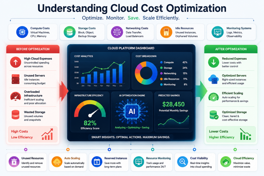 Understanding cloud cost optimization through infrastructure monitoring and resource management