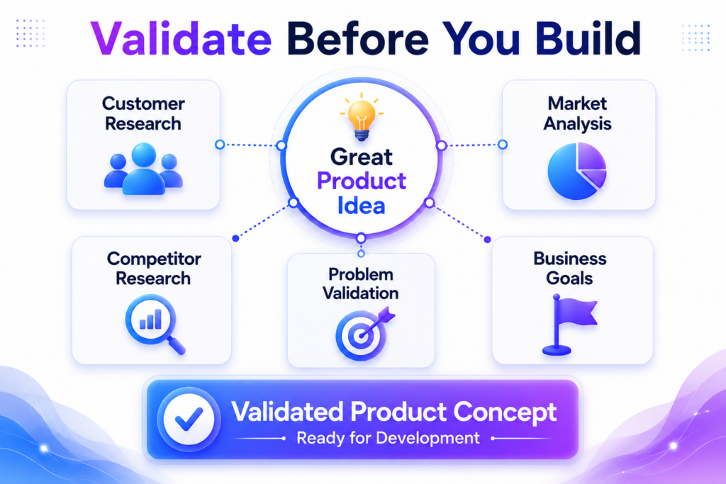 Digital product idea validation process