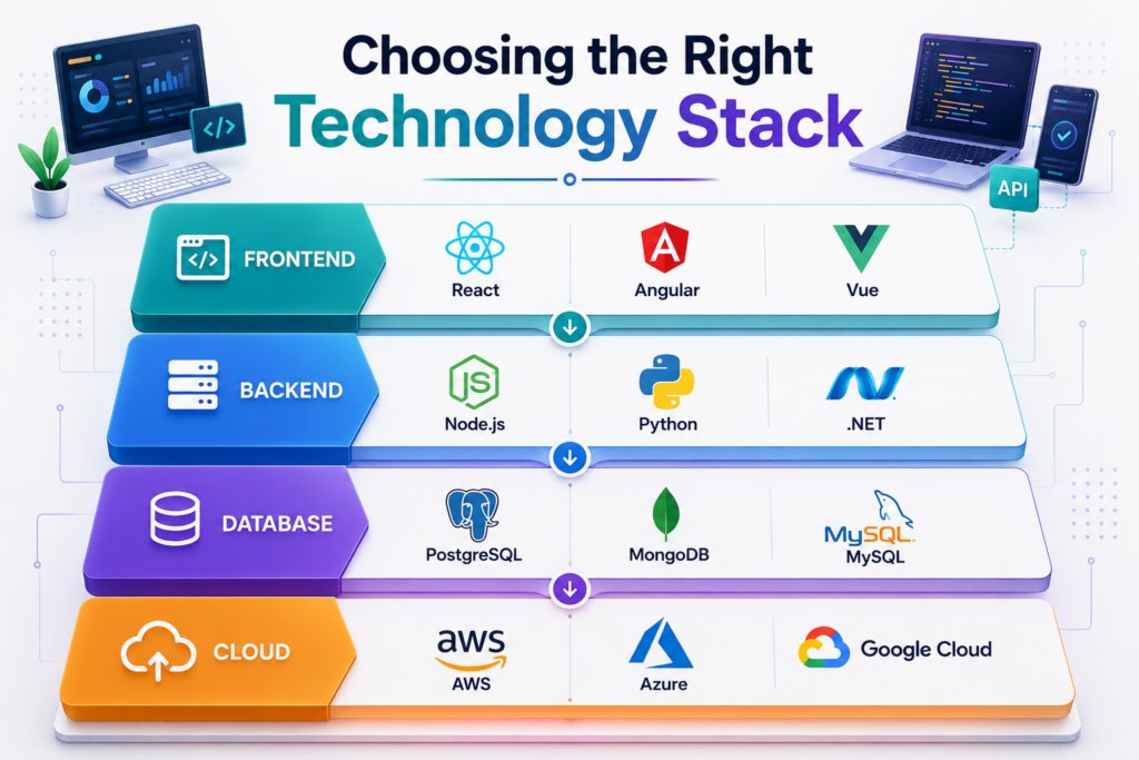Modern technology stack architecture