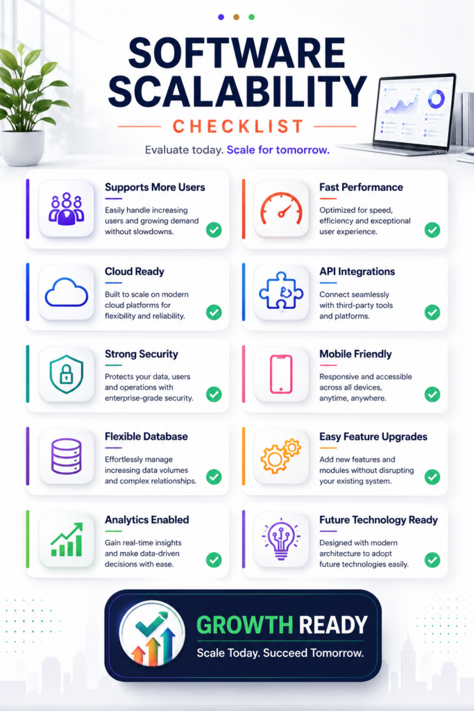 Software scalability checklist for growing businesses