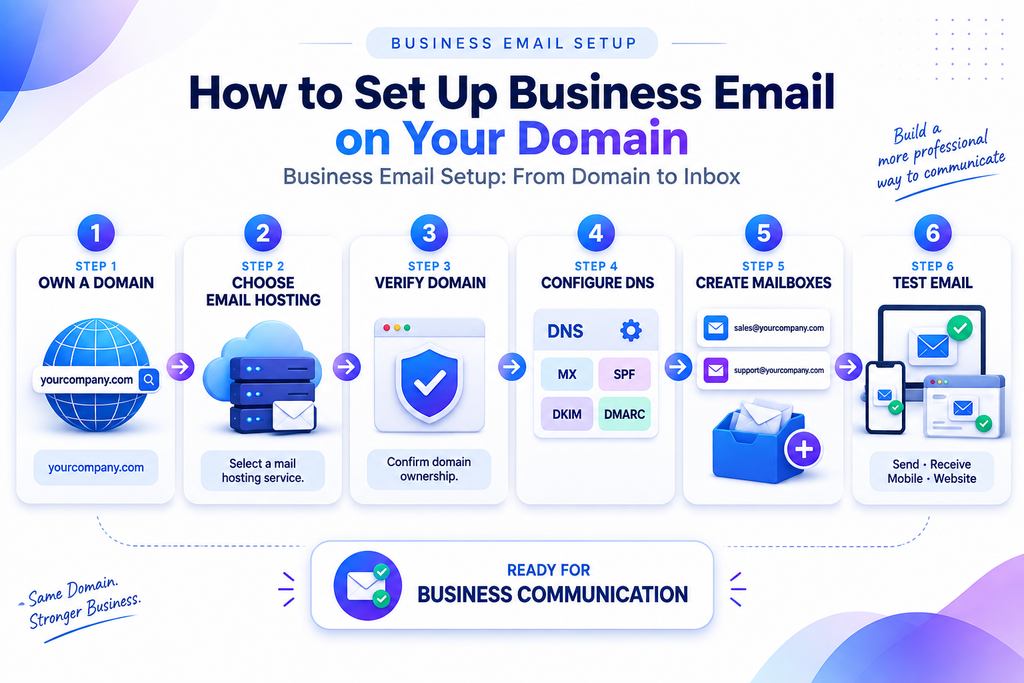 Steps for setting up business email on your own domain