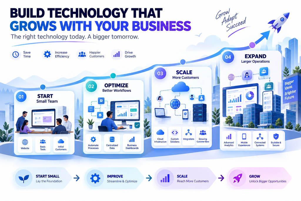 Technology helps small businesses grow faster with scalable digital systems