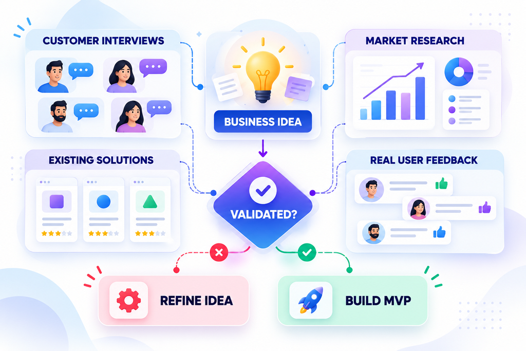 Validate a business idea before building a digital product